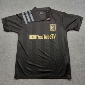 Los Angeles Football Club Shirt Mens Large Black Soccer Team Jersey YouTubeTV